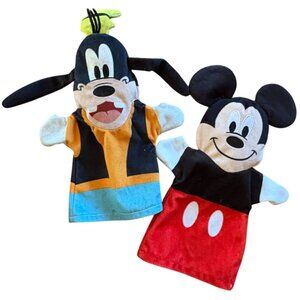Disney Baby Melissa & Doug Soft Plush Puppets-Mickey Mouse & Goofy
